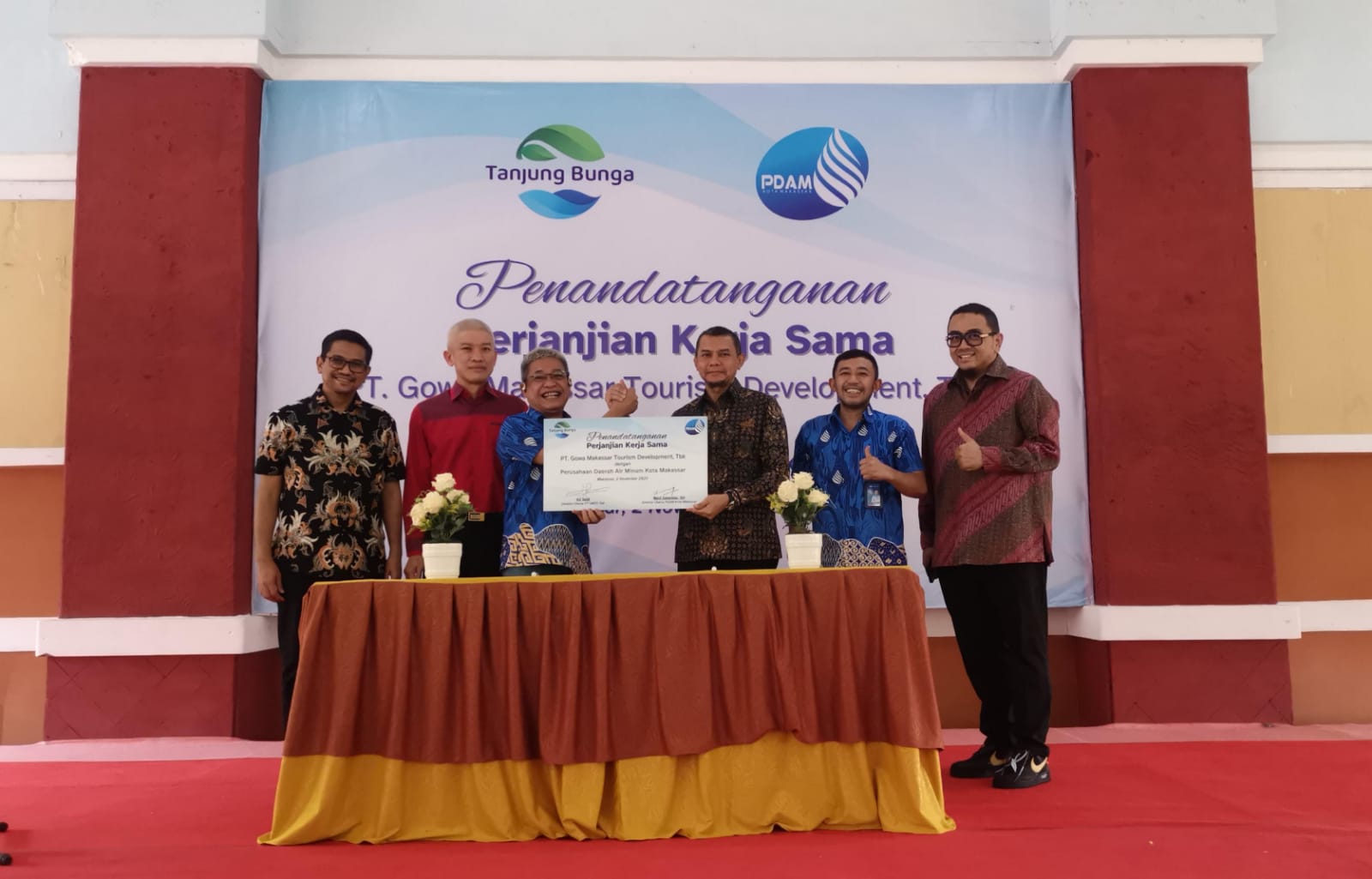 Kerjasama GMTD-PDAM Kota Makassar Penuhi Kebutuhan Air Bersih Green River View.