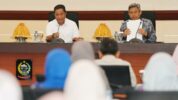 Penjabat (Pj) Gubernur Sulawesi Selatan (Sulsel), Bahtiar Baharuddin, mengumpulkan seluruh Kepala Organisasi Perangkat Daerah (OPD) lingkup Pemprov Sulsel. (Ist)