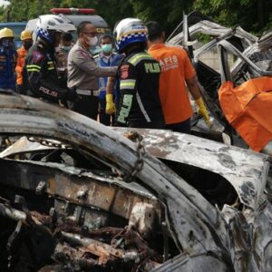 Angka Kecelakaan Mudik Lebaran 2024 Diklaim Turun Delapan Persen. (ANTARA FOTO/Akbar Nugroho Gumay).