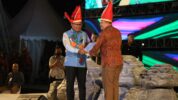 Wali Kota Danny Pomanto (Kiri) dan Staf Ahli Menteri Bidang Inovasi dan Kreativitas Kemenparekraf RI Restog Krisna Kisuma (Kanan) Saat Pagelaran Event F8 Makassar