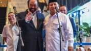 Presiden Terpilih Prabowo Subianto Bersama Ketua Umum Partai NasDem Surya Paloh