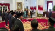 Presiden Prabowo Resmi Lantik 53 Menteri Kabinet Merah Putih