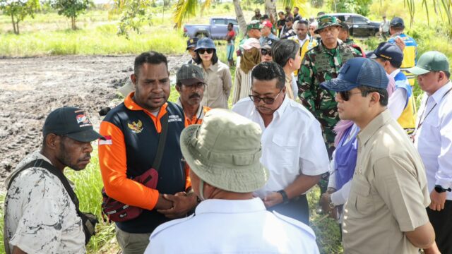 Menteri Transmigrasi Saat Kunjungan Ke Kawasan Perkotaan Baru (KPB) Salor Merauke