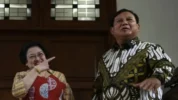 Ketua Umum PDIP Megawati Soekarno Putri Bersama Prabowo Subianto