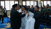 Bupati Maros Chaidir Syam Saat Melantik Kepala Desa Moncongloe