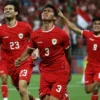 Selebrasi Pemain Timnas Indonesia U-23 Setelah Cetak Gol Ke Gawang Uzbekistan U-23