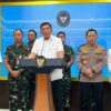 Menteri Pertahanan (Menhan) Sjafrie Sjamsoeddin di Istana Kepresidenan, Jakarta, Minggu (31/8/2025).