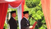 Wakil Wali Kota Bekasi, Abdul Harris Bobihoe Saat Memberikan Sambutan dalam Upacara Memperingati Hari Kesaktian Pancasila